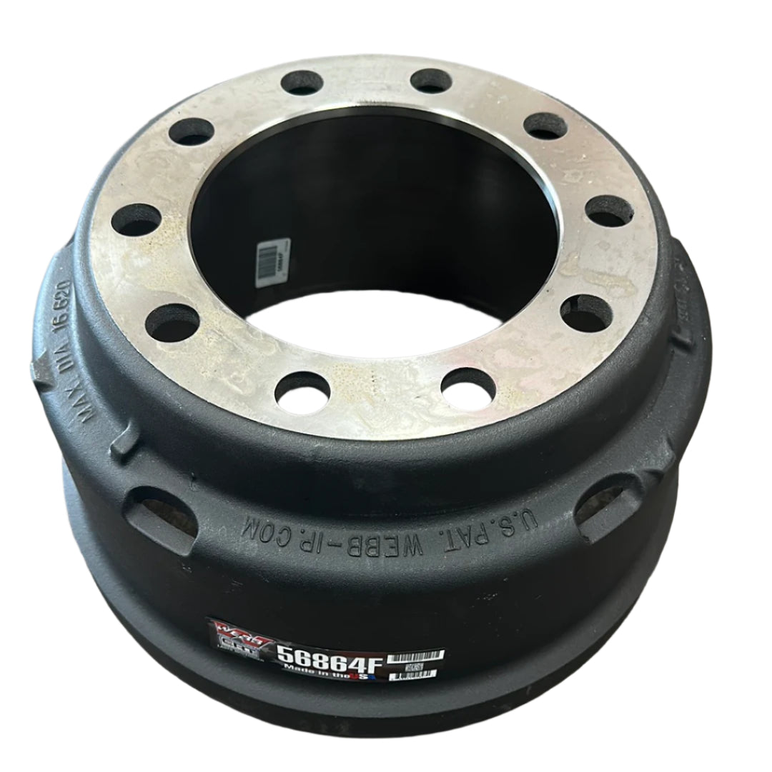 56864F Genuine Webb Brake Drum, 16.5 x 7, Made in USA - Brakes 4 Trailers