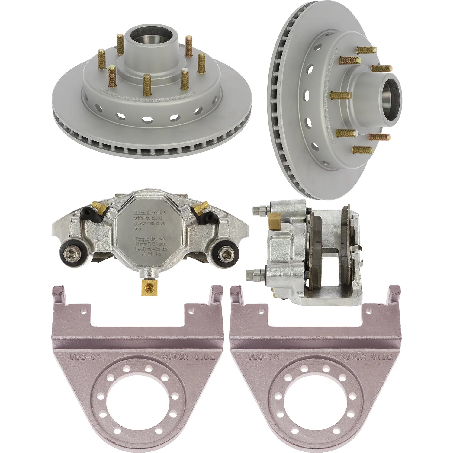 Stainless Steel DeeMaxx Disc Brake Kit, 7K, Integral Hub and Rotor
