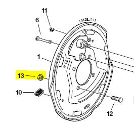 Backing Plate Mounting Nut 006-017-00 - Brakes 4 Trailers