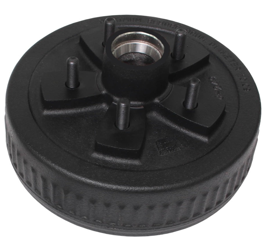008-249-07 Genuine Dexter Hub and Drum, 3.5K, 5 on 5 Bolt Pattern, 1/2" Studs, Grease - Brakes 4 Trailers