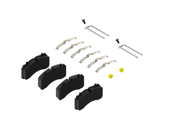 Pan 22 Brake Pad Axle Set, Replaces 12999796, Tuffline D1777-TLP400V