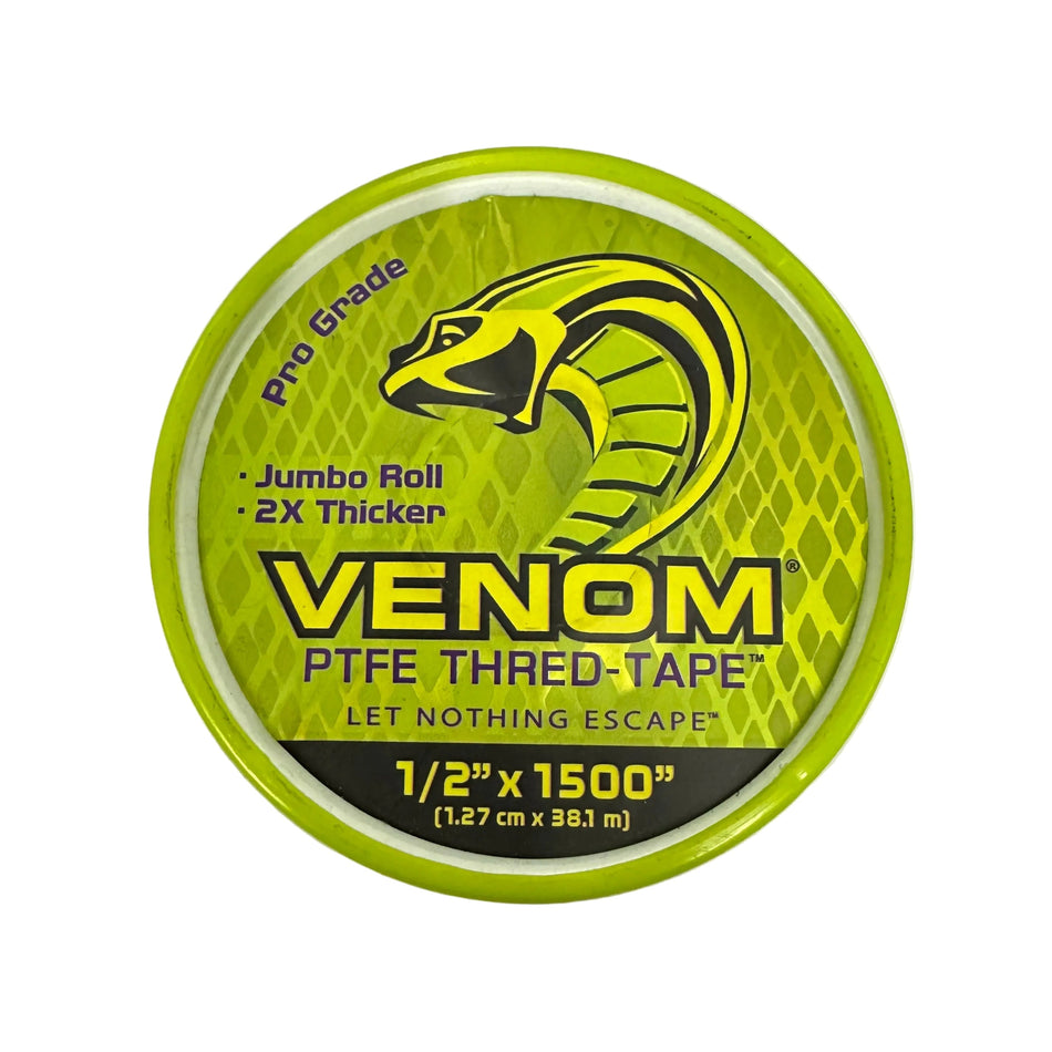 VENOM PTFE Thread Tape -  1/2" x 1500" Roll