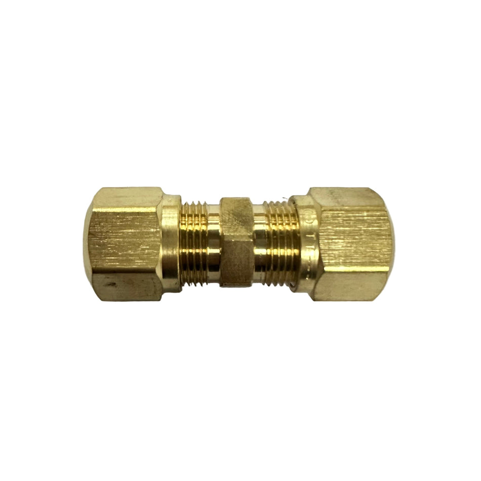 Straight Union, Brass, DOT Approved Nut & Ferrule Fitting