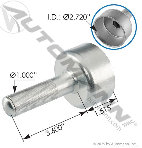 Grease Cap Installation Tool – Fits 2.72" / 2.75" Trailer Dust & Grease Caps