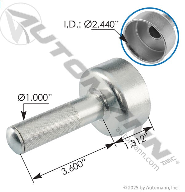 Grease Cap Installation Tool – Fits 2.44"/ 2.45" Trailer Dust & Grease Caps
