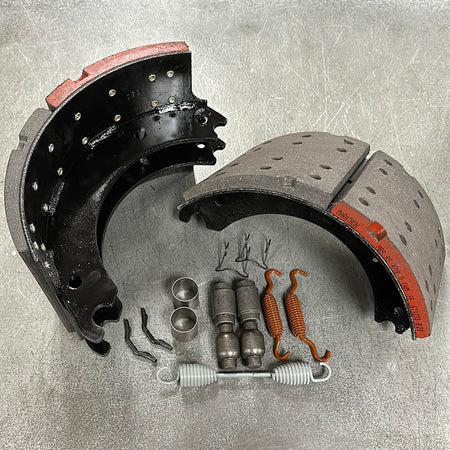 4710 SEMAC Remanufactured Brake Shoe Kit, 15 x 8-5/8, Premium Grade Lining, One Wheel Kit - Brakes 4 Trailers