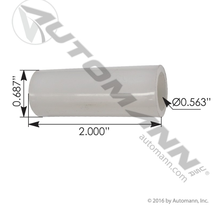 Nylon Bushing 11/16" x 9/16 x 2"