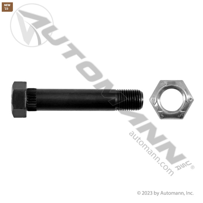 Shackle Bolt, 9/16"-18 Thread 3" Long, comes with locking nut