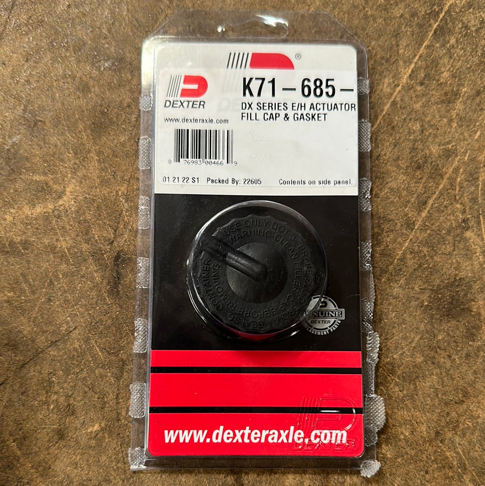 K71-685-00 Dexter E/H Actuator Reservoir Cap - Brakes 4 Trailers