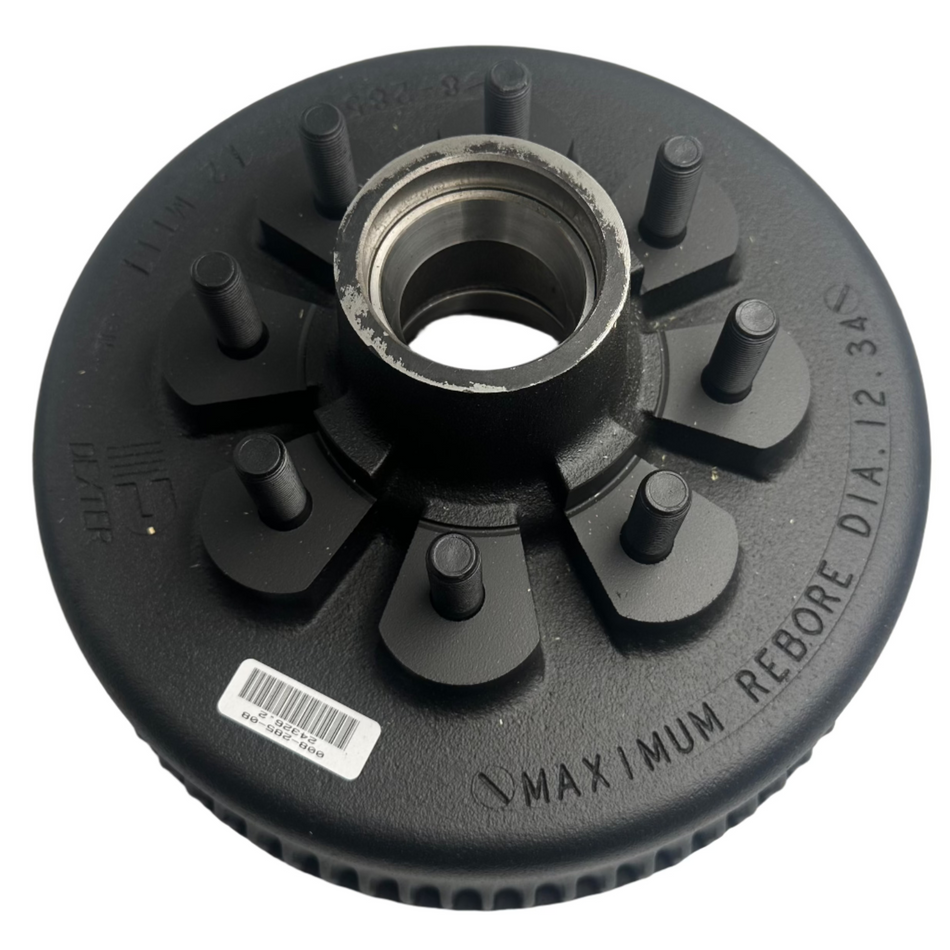 008-285-08 Genuine Dexter Hub/Drum, 5/8" Studs, 8K Axles, 12-1/4 x 3-3/8, Grease Cap