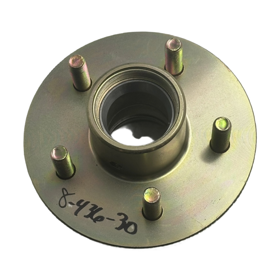 008-436-30 Genuine Dexter UFP Idler Hub for Threaded Cap, 3.7K, 5 Lug, Zinc, 5 on 4.5 Pattern