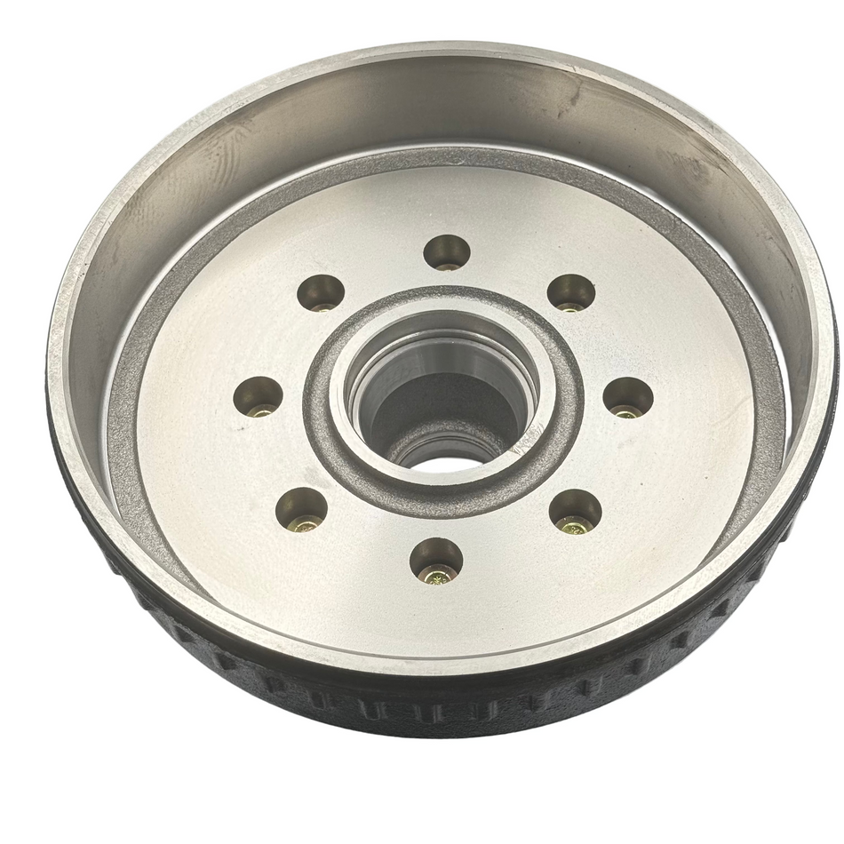 Trailer Hub and Drum for 7K Axles, 8 on 6-1/2 Bolt Pattern, 12" x 2" Brakes, 8-219-4