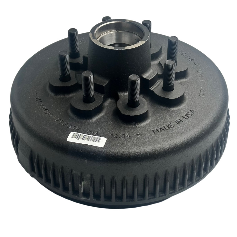 008-393-04 7.2K Hub/Drum, 12-1/4 x 2-1/2, Grease, 9/16 Studs