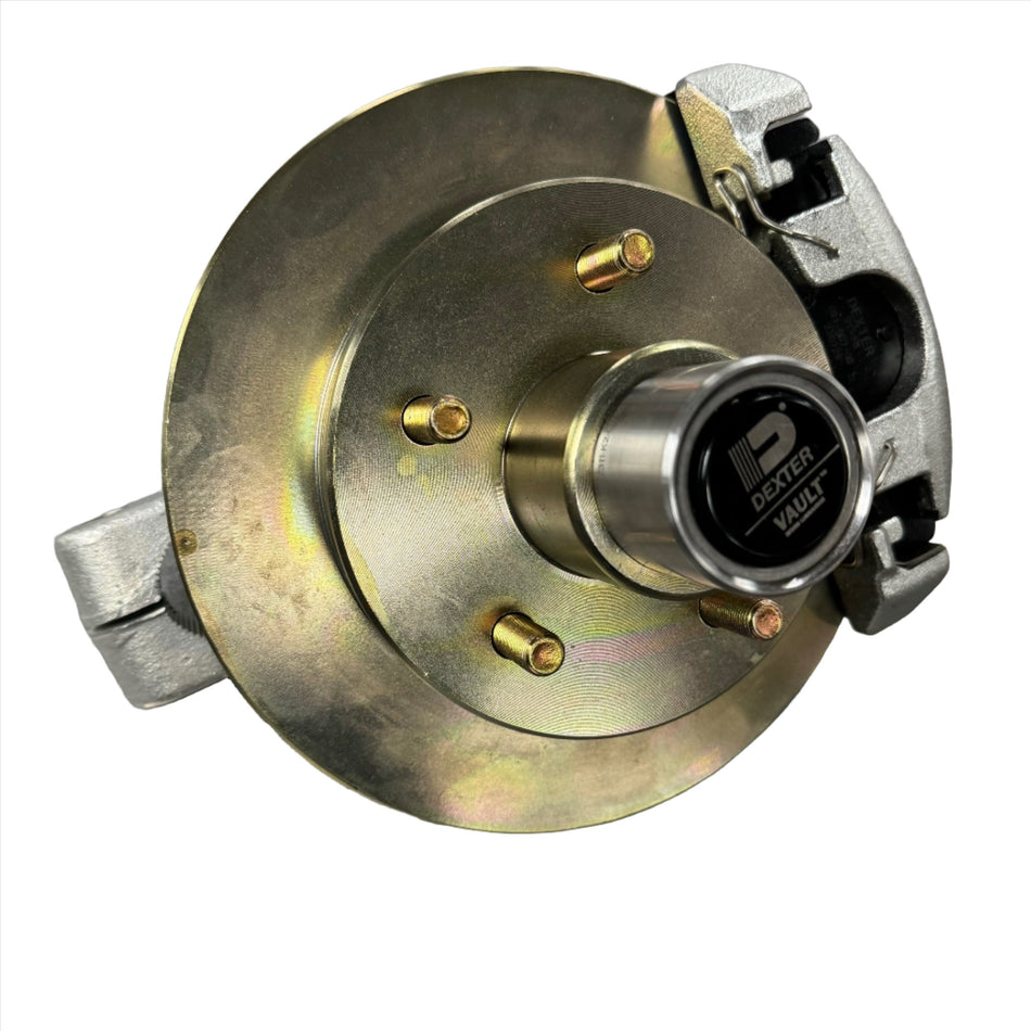 Genuine Dexter / UFP Loaded Torsion Spindle Arm 3.7K Zinc W/Caliper and Rotor RH