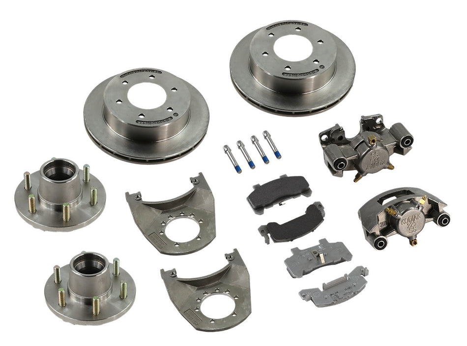 Stainless Steel Kodiak Disc Brake Kit, 3.5K Axles, 5 on 4.5 Wheel Pattern, 10" Rotors