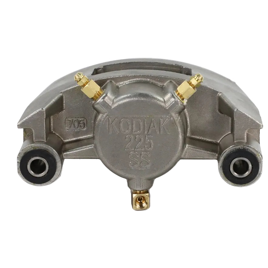 Stainless Steel Kodiak 225 Caliper with Pads, 3.5K-6K Axles, K71-DBC-225-SS