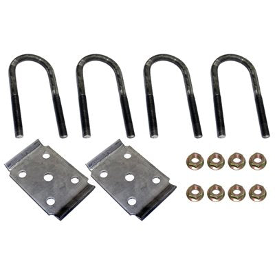 3.5K U-Bolt Kit, 2-3/8" Round Axle, 1-3/4" Leaf Springs