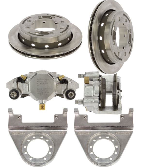 DeeMaxx Disc Brake Kit, 7-9K, Stainless Slip-on Rotor, Axle Kit, DBSO-7K-9-SS, Stainless Steel Caliper