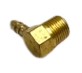 Demco 10376 Solenoid Return Line Fitting, Brass Elbow 1/8"-NPT Male Pipe Thread to x 0.2" Hose Barb