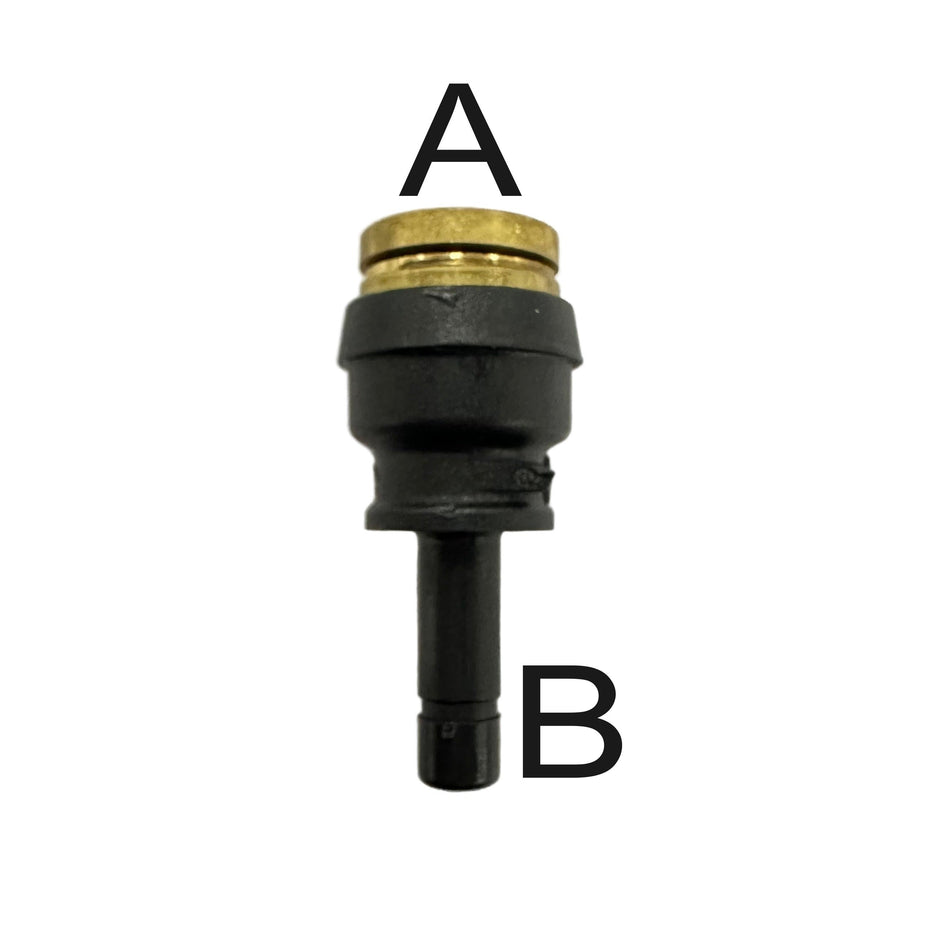 Push Lock Standpipe Fitting, Straight Connector